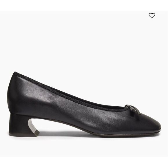 3.1 Phillip Lim ID Soft Black Leather Ballerina Pumps - Picture 4 of 15